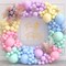 100 Pieces Pastel Balloon Garland Kit – Pastel Rainbow Balloon Arch – Small and Large Pastel Balloons for Pastel Birthday Decorations – Unicorn, Spring, Macaron, Easter, Donut & Ice Cream Party Balloons
